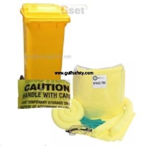 Supplier of Chemical Spill Kit 25 Gallon with Wheeled Trolley Bin in Saudi Arabia
