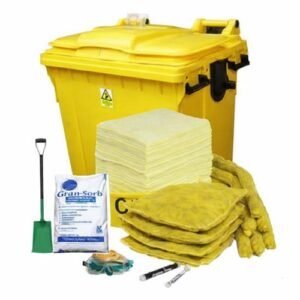 Supplier of Chemical Spill Kit 660 Litre 4 Wheeled Bin in Saudi Arabia